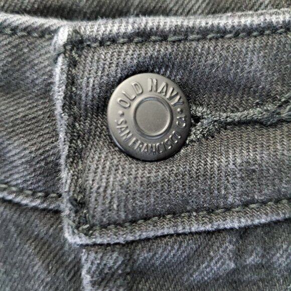 Old Navy Jeans Womens 4 Black Extra High-Rise Kicker Boot-Cut Denim - Picture 8 of 11
